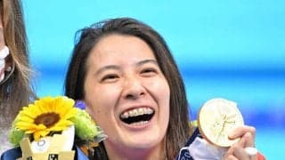 東京五輪２冠の美しきスイマー　和装姿にファン反響「着物姿が素敵」「何してもお似合い」ひこにゃんと魅惑の２ショも