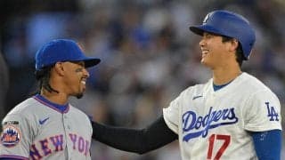 大谷翔平、右肩肩甲骨へ死球後も試合出場　第2打席は外角低めのスライダーに空振り三振