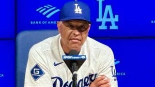 大谷翔平の「先発には問題ない」　右肩付近に死球も…ロバーツ監督は安堵、16日に登板へ