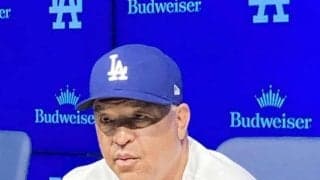 ロバーツ監督「彼の健康を最優先に考えた」ロブレスキー８回降板の理由を説明　マダックスの可能性も残る中で決断　快投に「本当に誇りに思う」