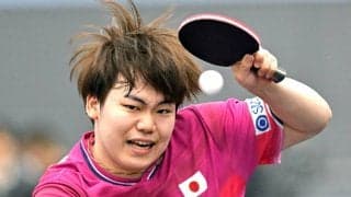【卓球】松島輝空「中国を倒して金メダルを」　成長著しい１８歳　世界選手権団体戦へ力強く宣言