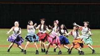 【ソフトバンク】「倍倍FIGHT！」熱唱CANDY TUNE７人全員でセレモニアルピッチ