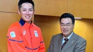 冬季パラ旗手の小須田選手が野田市長を表敬訪問　千葉