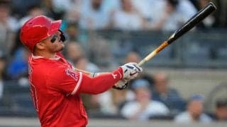 トラウト、前日の試合から３打席連続本塁打　エンゼルスでは23年の大谷翔平以来３年ぶり