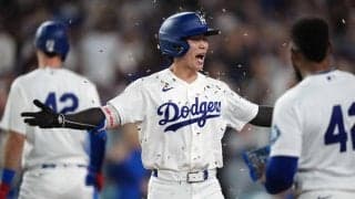 ドジャース・キム・ヘソンが２回に先制２ラン　好投の大谷翔平を援護