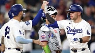 「おい、今日ホームランを打ってこい！と言われたんだ」先発登板の大谷の“ゲキ”にしっかり応え、若手捕手が自身初のグランドスラム「ドジャースは無敵だ」「毎日スタメンで使ってもらいたい」