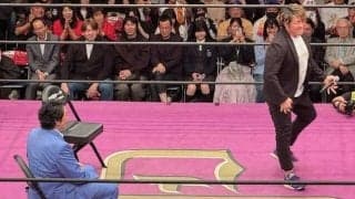 「新日本プロレス」棚橋弘至社長、小橋建太と「エアギター」競演に後楽園ホール興奮…「プロレス界盛り上げていきます」…４・１６「小橋建太興行」