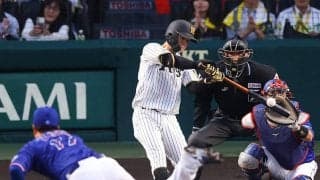 【阪神】中野拓夢、アウトでなお際立つスピードと走塁技術　単打コースで二塁狙うも間一髪で憤死