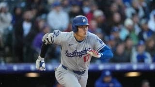 大谷翔平、菅野智之から第１打席は二塁打、第２打席は右前打　マルチ安打で49試合連続出塁
