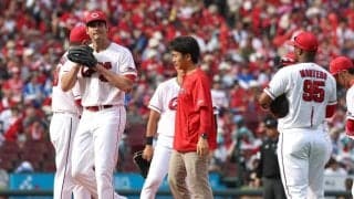 広島が七回に６失点　先発・ターノックが持ちこたえられず…打線も東に６回無得点に封じられる