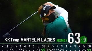 鈴木愛がツアー最少18パット 大会コース記録の「63」で高橋彩華と並ぶ首位浮上
