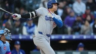 気温1・7度、大谷翔平「寒かった」雪積もる極寒も菅野智之からマルチ安打　連続出塁49試合に