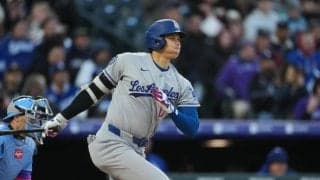 大谷翔平「１番DH」４試合ぶりアーチで50試合連続出塁なるか　ロッキーズ先発はフェルトナー