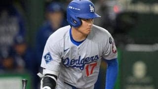 大谷翔平　第４打席は打撃妨害で一塁へ　スイングが捕手のミットに当たる　大声アピールで出塁も追いつくことはできず