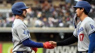 大谷翔平、第４打席は打撃妨害で塁に出るも出塁にはカウントされず…　連続試合出塁更新に黄信号