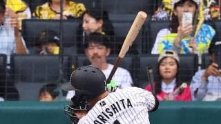 【阪神】森下翔太ヒヤリ　死球受けて倒れ込むも再びグラウンドへ　直後に大山悠輔が左前へ同点打