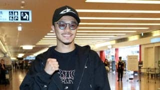 【ボクシング】井上尚弥に挑む中谷潤人がロス合宿から帰国　 「ぶっ倒す」発言は「ファイターの心を持っているので」