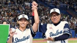 ヤクルト・ドラ４増居がプロ１勝　Ｂ’ｚ大好き２５歳　稲葉浩志イメージした長髪、登場曲は「さまよえる蒼い弾丸」