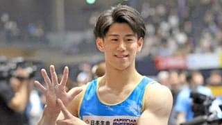 橋本大輝が６連覇　内村以来史上２人目　岡とのシーソーゲームをラスト鉄棒で大逆転「落ちる感覚がなかった」
