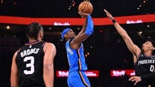 連覇を目指すサンダー、最大39点差をつけてサンズに快勝…プレーオフ白星発進