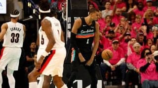 スパーズがブレイザーズに先勝…ウェンバンヤマはプレーオフデビュー戦で35得点の活躍