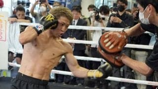 井上尚弥「包み隠さず全部見せました」中谷陣営３人が視察する中で公開練習「楽しみでワクワク」