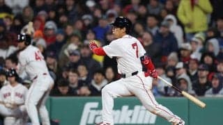 吉田正尚　４戦ぶりスタメンでマルチ安打　ボストンマラソン開催日で午前11時13分試合開始