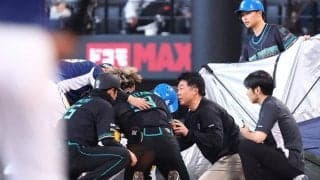 左手首骨折の日本ハム・水谷「鉄人にはなれなかったです　鉄人になって帰ってきます」痛恨離脱も気丈にメッセージ　ファン「また一軍での活躍楽しみにしてるよ」