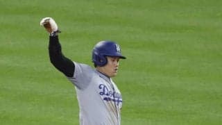 大谷翔平　今季２２試合目で初盗塁　１打席目は投手エラーで出塁ならずも　第２打席は右前打で５２試合連続出塁でアジア選手記録に並ぶ