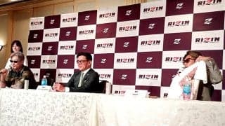 【RIZIN】皇治は禁止薬物？入った袋、平本蓮はストップ飲酒運転Tシャツを互いにプレゼント