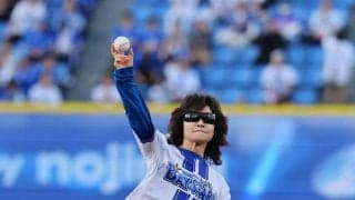 【DeNA】ハマスタに美声が響く　龍玄とし（Toshl）がミニライブ＆セレモニアルピッチ