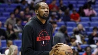 レイカーズとの初戦で欠場したケビン・デュラント…ロケッツのエースは次戦で復帰なるか？