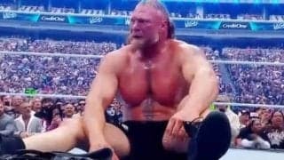 【WWE】野獣ブロック・レスナー引退しない!?　レッスルマニアで引退示唆の行動も…