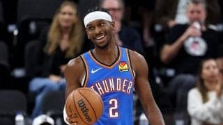 リーグ最多の175得点を記録したサンダーのSGAが最優秀クラッチプレーヤー賞に選出