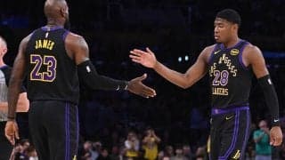 レイカーズがホームでロケッツに連勝…3人が20得点超え、八村塁は3本の3Pを含む13得点
