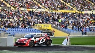 WRCカナリア諸島：初日のSS1を終えて勝田貴元がリード。0.4秒差の2番手にサミ・パヤリ