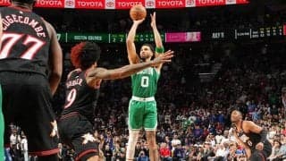 20本の3Pを沈めたセルティックス、敵地でシクサーズを下して2勝目…テイタムとブラウンがともに25得点