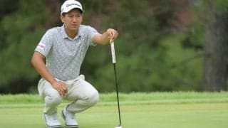 石坂友宏が3位で最終日へ 「全英」切符懸け5打差追う