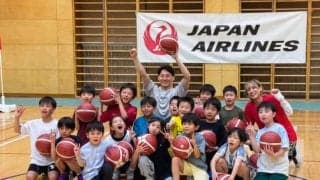 河村勇輝が子どもたちへ伝えた「諦めないこと」の大切さ…JAL主催のバスケクリニックで交流