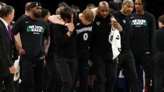 今季82試合へフル出場していたウルブズのドンテ・ディビンチェンゾがアキレス腱を断裂