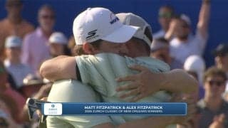 【動画】お兄ちゃんありがとう！兄マットのミラクルバンカーショットで弟アレックス・フィッツパトリック悲願のPGAツアーシードをGET【チューリッヒクラシックオブニューオーリンズ4日目】