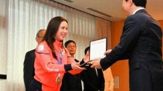 フィギュア吉田唄菜選手「さらに成長」　五輪団体銀で岡山県民栄誉賞