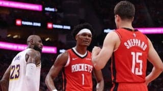 今年のプレーオフでレイカーズに初勝利したロケッツ…先発陣が1997年以来初の快記録