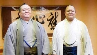 元宝富士と元北勝富士が引退相撲前に関取衆にあいさつ「マゲをもう切るのか。実感がない」