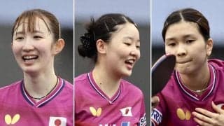 【卓球】日本女子55年ぶり金に王手…カットマン橋本帆乃香が金星　２-１で第４試合へ突入