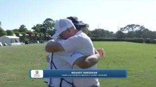 【動画】ブラント・スネデカー涙の8年ぶり優勝でツアー10勝目【ワンフライト マートルビーチクラシック4日目】
