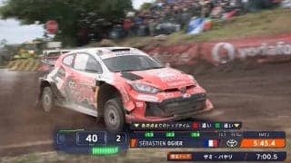 世界ラリー九冠“生ける伝説”が怒りの土壁ヒット→29m最長ジャンプ 「パーツ飛んだ」「キレてる走りだ」ミラー吹っ飛ぶ激走に脱帽