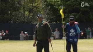 【動画】松山英樹は1打差3位に浮上　7番では約6mのバーディパットが右フチから入り小さくガッツポーズ