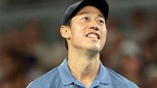  錦織圭 日本のジュニアとヒッティング 