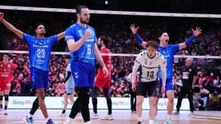 【バレー】大阪Ｂが逆転勝利　最終セット８－７から一挙５得点　最後エバデダンが決め第３戦へ